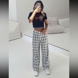 Euros Pant Black/white size 4